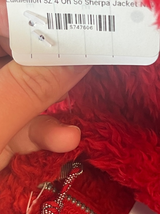 lululemon athletica Red Plush Zip-Front Women's Jacket - Picture 10 of 10